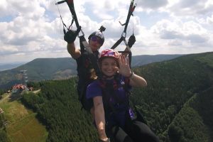 Tandemový paragliding - termický let