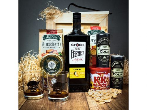 Dárek Dárková bedna s páčidlem pro muže Fernet Stock Citrus Celá ČR