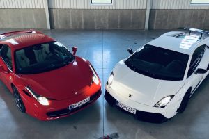 Souboj titánů: Ferrari 458 Italia vs Lamborghini Gallardo LP 570-4 v Čechách Praha