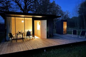 Ubytování: Tiny house s vlastní saunou