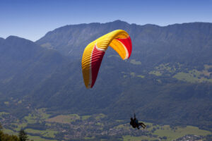 Akrobatický tandem paragliding