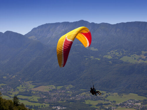 Akrobatický tandem paragliding