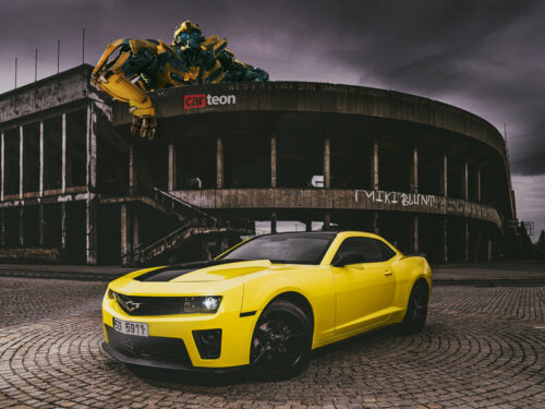 Jízda v Chevrolet Camaro (Bumblebee)