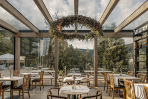 Čtyřchodové degustační menu v restauraci hotelu Pytloun